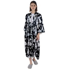 Maxi Satin Kimono 
