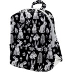 Easter bunny pattern Zip Up Backpack