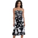 Knee-Length Strapless Bra Top Dress 