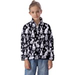 Easter bunny pattern Kids  Half Zip Hoodie