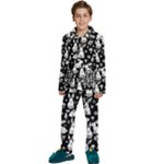 Easter bunny pattern Kids  Long Sleeve Velvet Pajamas Set