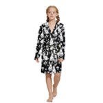 Easter bunny pattern Kids  Long Sleeve Velvet Lounge Robe