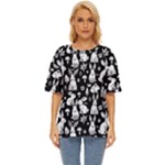 Easter bunny pattern Oversized Basic T-Shirt