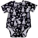 Easter bunny pattern Baby Short Sleeve Bodysuit