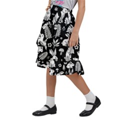 Kids  Ruffle Flared Wrap Midi Skirt 
