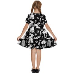 Kids  Short Sleeve Tiered Mini Dress 