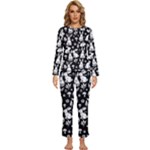 Easter bunny pattern Womens  Long Sleeve Lightweight Pajamas Set