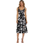 Easter bunny pattern Women s Sleeveless Corset Midi Dress