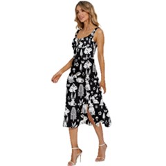 Women s Sleeveless Corset Midi Dress 