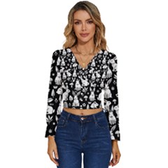 Long Sleeve V-Neck Top 