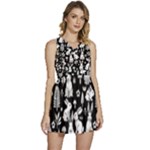 Easter bunny pattern Sleeveless High Waist Mini Dress