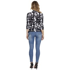 Women s 3/4 Sleeve Ruffle Edge Open Front Jacket 