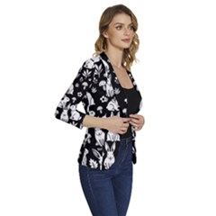 Women s One-Button 3/4 Sleeve Short Jacket 