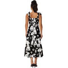 Tie-Strap Tiered Midi Chiffon Dress 