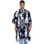 Easter bunny pattern Men s Hooded Rain Ponchos