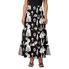 Tiered Ruffle Maxi Skirt 