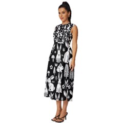Sleeveless Round Neck Midi Dress 