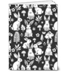 Easter bunny pattern 5  x 7  Hardcover Notebook