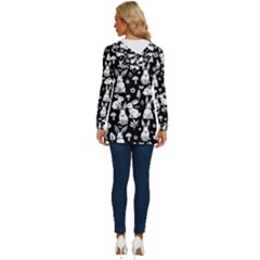 Long Sleeve Drawstring Hooded Top 