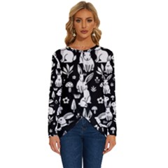 Long Sleeve Crew Neck Pullover Top 