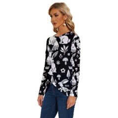 Long Sleeve Crew Neck Pullover Top 