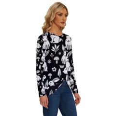 Long Sleeve Crew Neck Pullover Top 