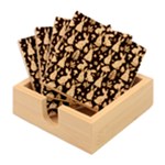 Easter bunny pattern Bamboo Coaster Set