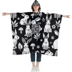 Women s Hooded Rain Ponchos 