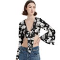 Trumpet Sleeve Cropped Top 