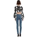Trumpet Sleeve Cropped Top 