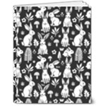 Easter bunny pattern 7  x 9  Softcover Notebook