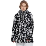 Easter bunny pattern Women s Pullover Zip Ski and Snowboard Waterproof Breathable Jacket