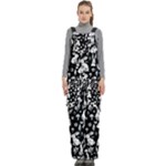 Easter bunny pattern Women s Side Zip Front Pouch Ski And Snowboard Bib Pants	