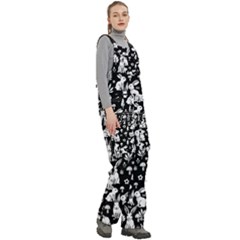 Women s Side Zip Front Pouch Ski And Snowboard Bib Pants	 