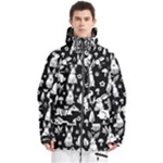 Easter bunny pattern Men s Multi Pockets Zip Ski and Snowboard Waterproof Breathable Jacket