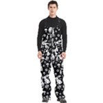 Easter bunny pattern Men s Front Zip Ski And Snowboard Bib Pants
