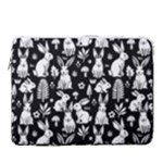 Easter bunny pattern 15  Vertical Laptop Sleeve Case With Pocket