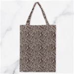 Brown Beige Snake Pattern Classic Tote Bag