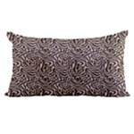 Brown Beige Snake Pattern 22 x14  Lumbar Throw Cushion Case (Two Sides)