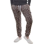 Brown Beige Snake Pattern Men s Jogger Sweatpants