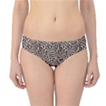 Brown Beige Snake Pattern Hipster Bikini Bottoms