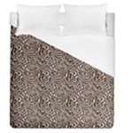 Brown Beige Snake Pattern Duvet Cover (Queen Size)