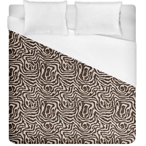 Brown Beige Snake Pattern Duvet Cover (King Size) from ArtsNow.com