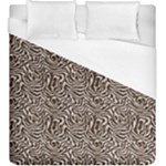 Brown Beige Snake Pattern Duvet Cover (King Size)