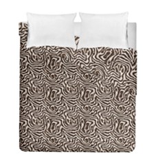 Brown Beige Snake Pattern Duvet Cover Double Side (Full/ Double Size) from ArtsNow.com