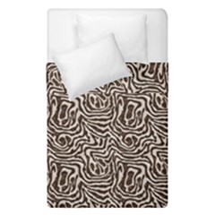 Brown Beige Snake Pattern Duvet Cover Double Side (Single Size) from ArtsNow.com