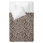 Brown Beige Snake Pattern Duvet Cover Double Side (Single Size)
