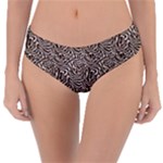 Brown Beige Snake Pattern Reversible Classic Bikini Bottoms