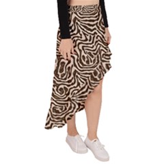 Asymmetrical Ruffle Hem Skirt  