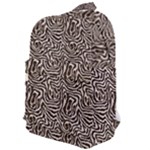 Brown Beige Snake Pattern Classic Backpack